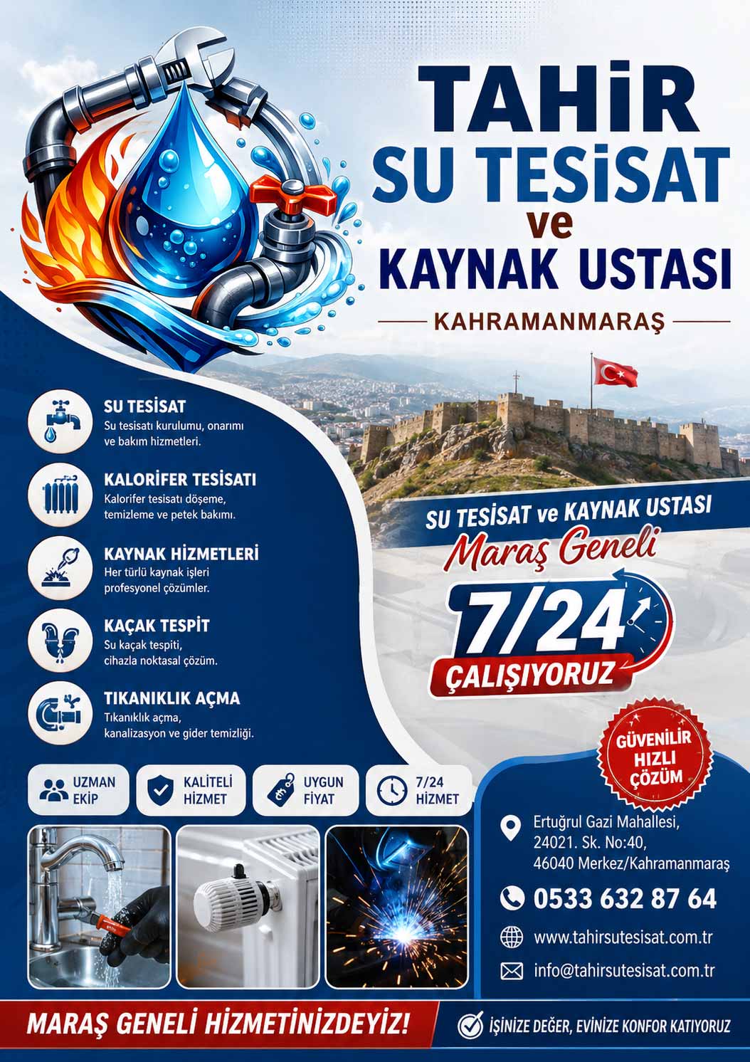 Modern cihazlarla hızlı müdahale sağlıyoruz